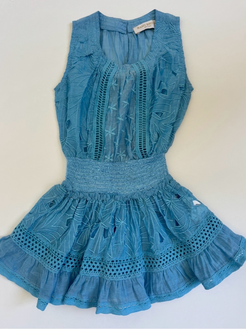 Ramy Brook - Light Blue Embroidered Eyelet Dress